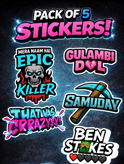Epic Killer Sticker Pack (Set of 5)